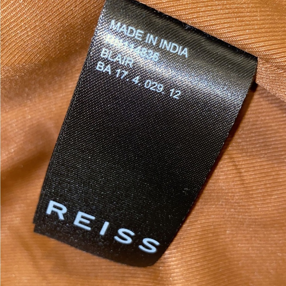 REISS Blair Leather Biker Jacket - Picture 11 of 12